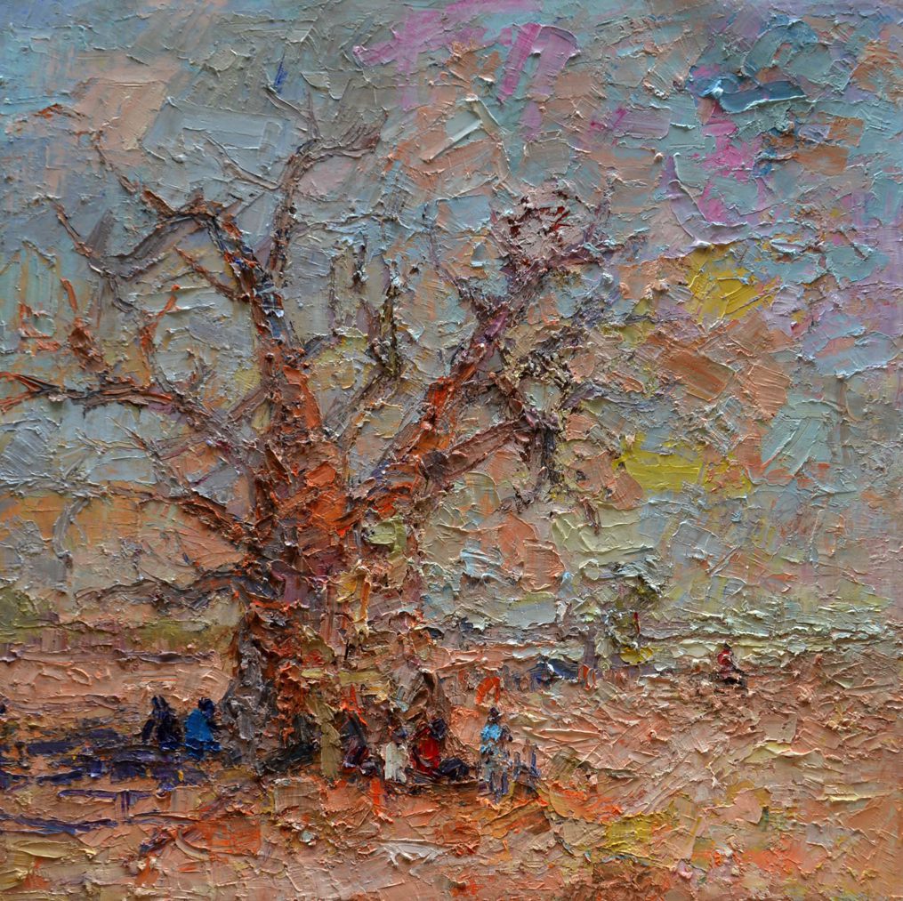 Baobab Tree (100 x 100cm) 2014 Oil on Canvas