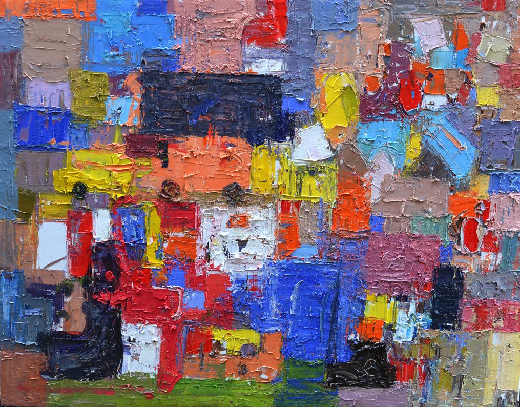 Cityscape 36 x 46 Inches Oil on Canvas 2014