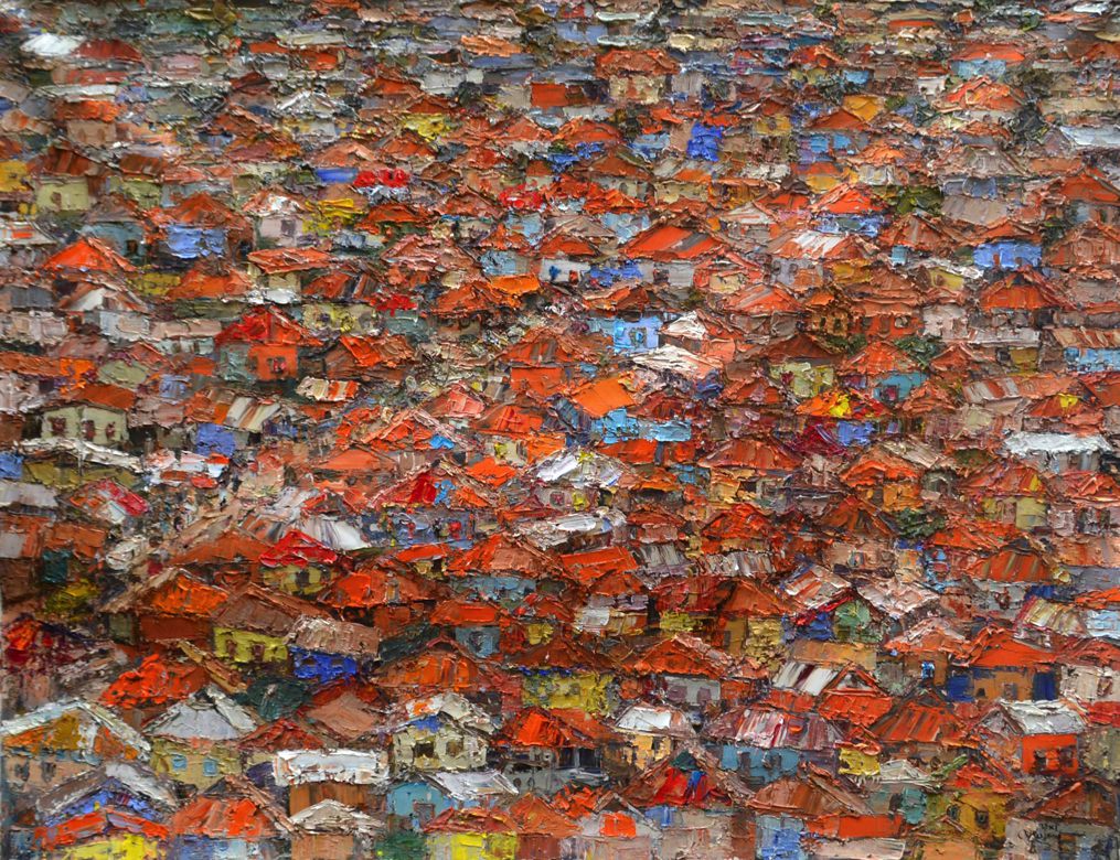 Townscape (146 x 188cm) 2015 Oil on Canvas